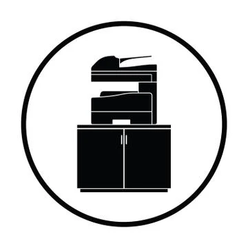 Copying machine icon Stock Illustration