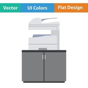 Copying machine icon Stock Illustration