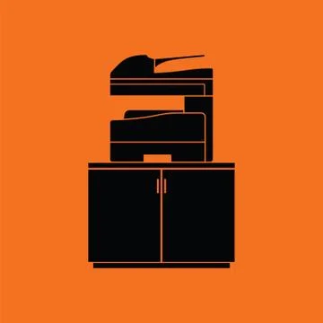 Copying machine icon Stock Illustration