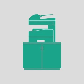 Copying machine icon Stock Illustration