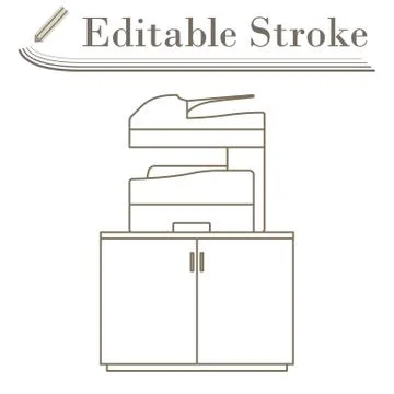 Copying Machine Icon Stock Illustration