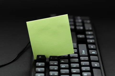 Copying Old Ideas Creating New Ones, Transferring Written Notes, Typing Computer Foto stock