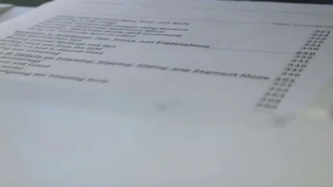 Copying of several sheets via the automatic feeder (focus on the text) Stock Footage 81402522
