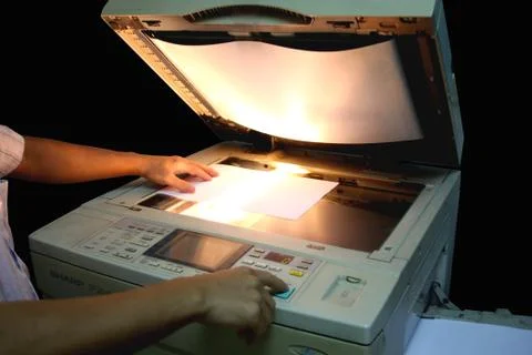 Copying work Stock Photos