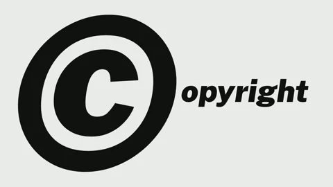 Copyright With 4K Animation Heartbeat Effect Stock Footage 158206891
