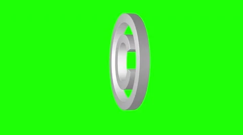 Copyright emoji emoticon green screen loop silver white 스톡 동영상 59081949