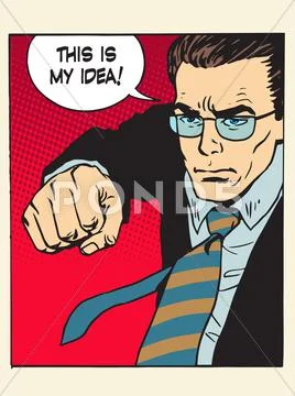Copyright fight fist kick my idea creative process Stock Illustration