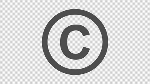 Copyright Icon Video stock 205065314