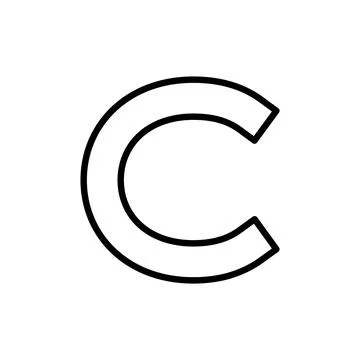 Copyright icon vector. copyright sign and symbol Illustrazione stock
