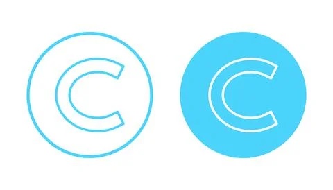 Copyright icon vector. copyright sign and symbol Stock Illustration