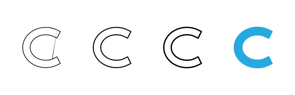 Copyright icon vector. copyright sign and symbol Stock Illustration