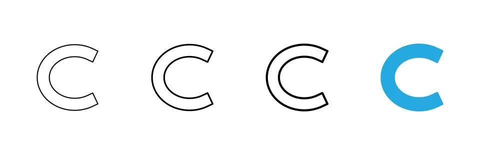 Copyright icon vector. copyright sign and symbol Stock Illustration