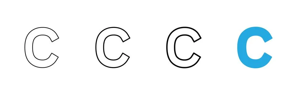 Copyright icon vector. copyright sign and symbol Stock Illustration