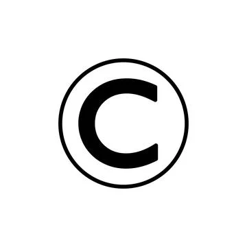 Copyright icon vector. copyright symbol Stock Illustration