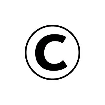 Copyright icon vector. copyright symbol Illustrazione stock