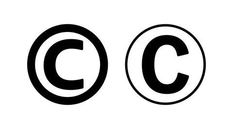 Copyright icon vector. copyright symbol Stock Illustration