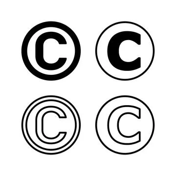 Copyright icon vector. copyright symbol Stock Illustration