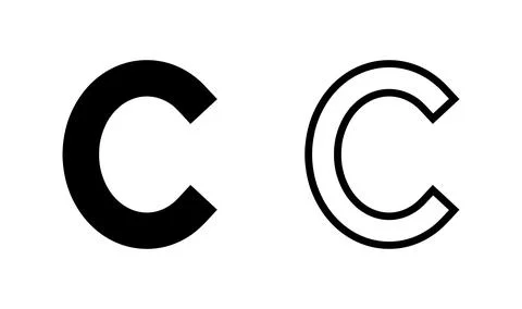 Copyright icon vector. copyright symbol Stock Illustration
