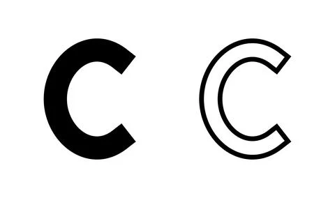 Copyright icon vector. copyright symbol Stock Illustration