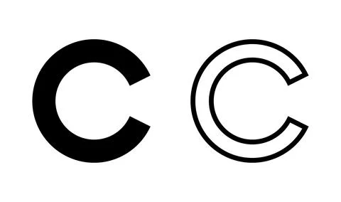 Copyright icon vector. copyright symbol Stock Illustration