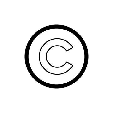 Copyright icon vector. copyright symbols Stock Illustration