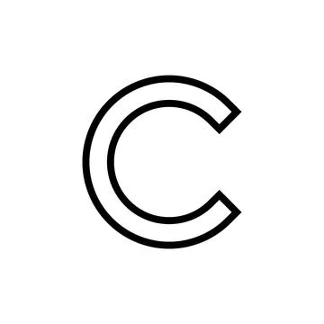 Copyright icon vector illustration. copyright sign and symbol Stock Illustration