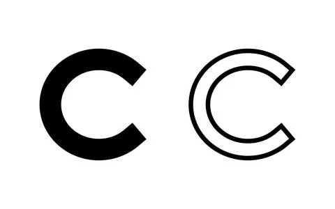 Copyright icon vector illustration. copyright sign and symbol Stock Illustration