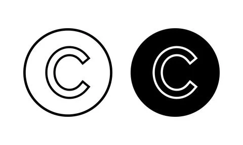 Copyright icon vector illustration. copyright sign and symbol Stock Illustration