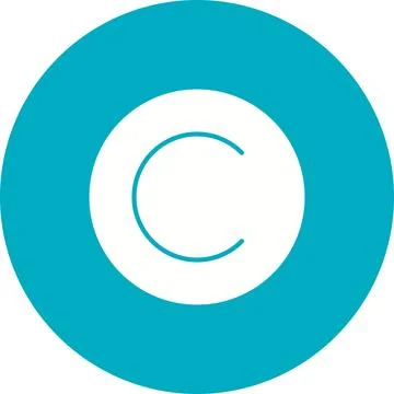 Copyright icon vector image. Stock Illustration