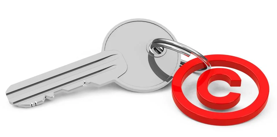 The copyright Stock Illustration