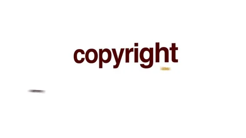 Copyright infringement animated word cloud, text design animation. Stock Footage 71292430