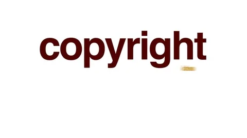 Copyright infringement animated word cloud, text design animation. Stock Footage 71365632