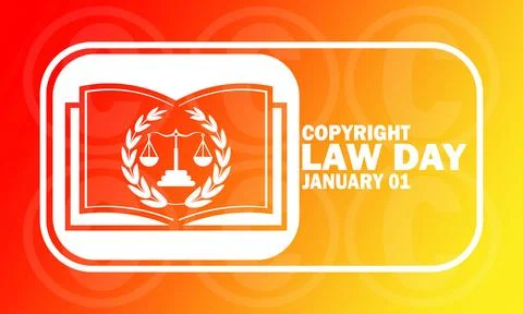 Copyright Law Day Иллюстрация