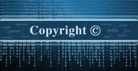 Copyright message concept Stock Illustration