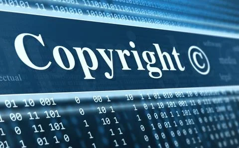 Copyright message concept Stock Illustration