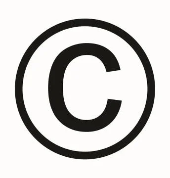Copyright sign 스톡 일러스트