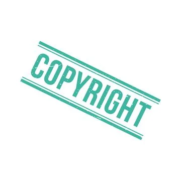 Copyright Stamp, Copyright Grunge Square Sign Stock Illustration