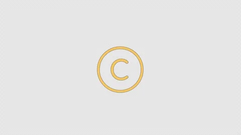 Copyright symbol 2D cartoon object anima... | Stock Video | Pond5