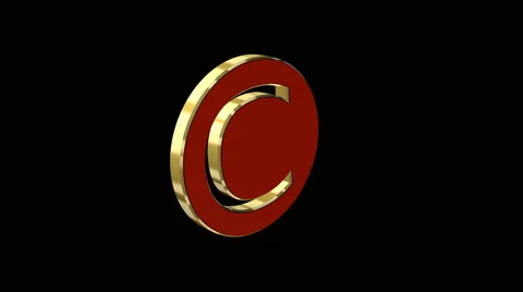 Copyright symbol Stock Footage 1656993