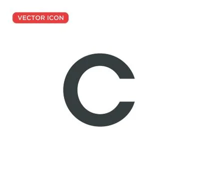 Copyright Symbol Icon Vector Illustration Design Stock Illustration