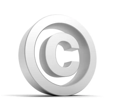 Copyright symbol isolated Illustrazione stock