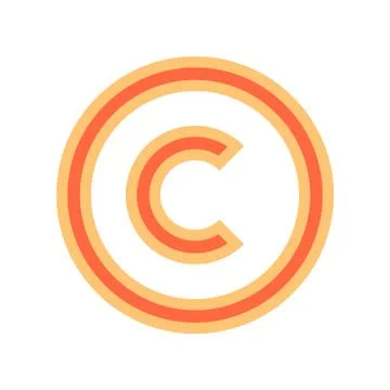 Copyright Symbol Sign Illustrazione stock