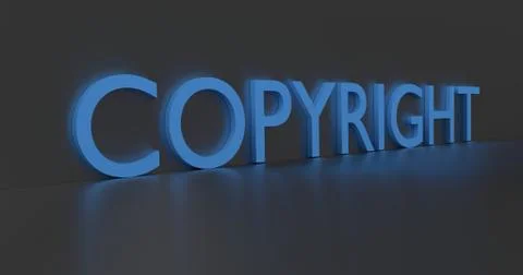 Copyright Word Stock-Illustration