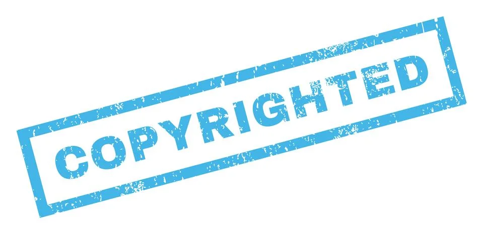 Copyrighted Rubber Stamp Stock Illustration