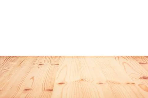 Copyspace background with an empty white wall with a hardwood wooden floor be Stock Photos
