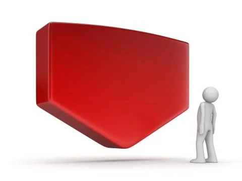 Copyspaces series (3d isolated character) Stock Illustration