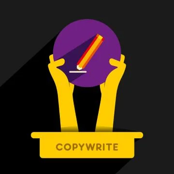 Copywrite icon design concept vector Ilustração Stock