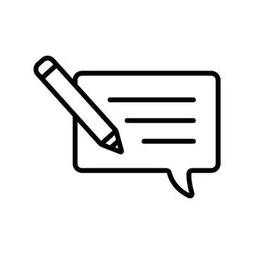 Copywriting icon vector. Isolated contour symbol illustration Stock Illustration