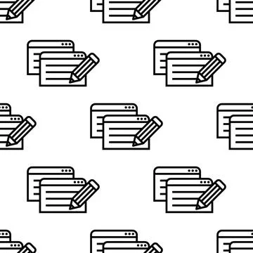Copywriting seamless pattern vector illustration Stock Illustration