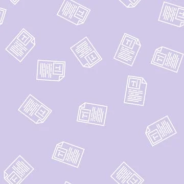 Copywriting text line seamless pattern Illustrazione stock